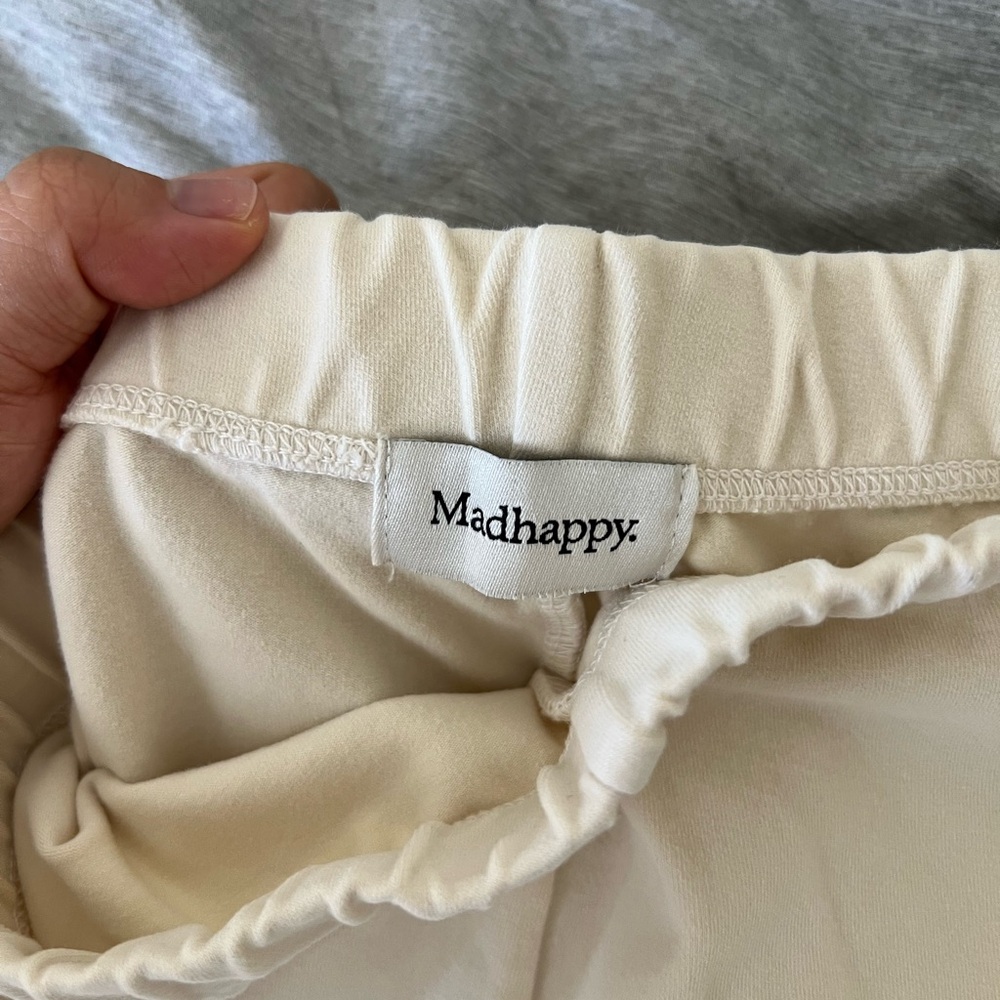 (NWOT) Madhappy Cream Biker Shorts - Picture 3 of 5